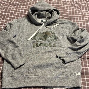 BNNW ROOTS Canada Gray Salt Pepper Camo Beaver Kanga Sweatshirt